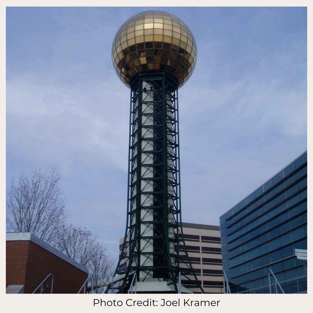 BLVairport's tweet photo. #DYK the #Sunsphere was commissioned for the 1982 World’s Fair? Book a flight to #Knoxville and get a glimpse of the best views the city has to offer from this iconic landmark. https://t.co/Lpb4W9dIaZ
#FlyBLV https://t.co/RJBX7toSz0