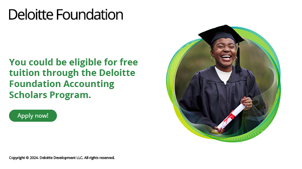 UMDSmithGrad's tweet photo. Interested in pursuing a meaningful careers in the #CPA profession? Check out the #DeloitteFoundation Accounting Scholars Program. Apply today for 100% tuition assistance.

Visit: https://t.co/ZLGtC29EuV https://t.co/UTGBqVB9Qk