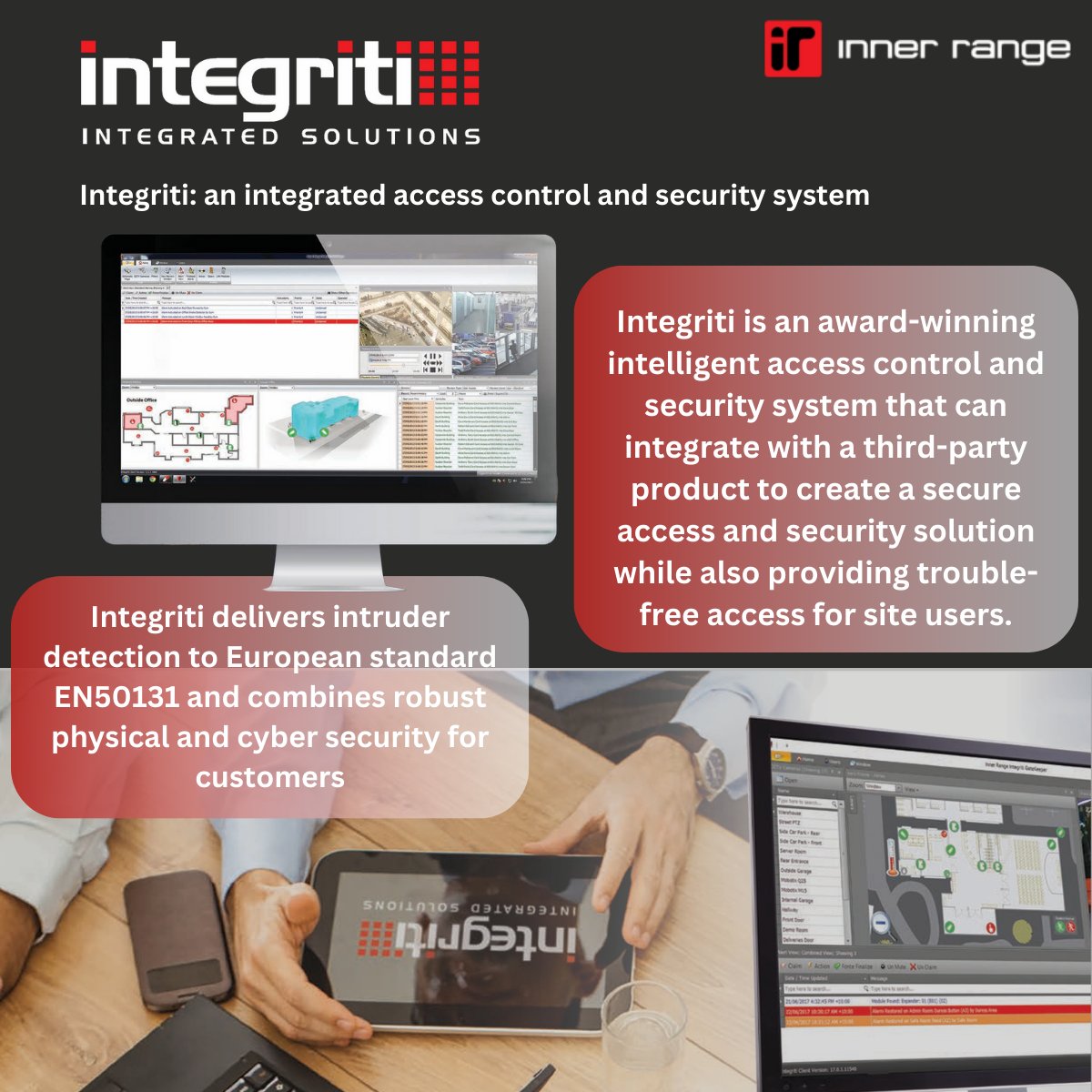 cctechgroup's tweet photo. Empower your security infrastructure with Inner Range's Integriti solution. This advanced platform offers seamless integration and comprehensive access control, ensuring your organization stays secure and efficient.

#SecuritySolutions #AccessControl #InnerRange #Integriti https://t.co/8nsAsmoy0H
