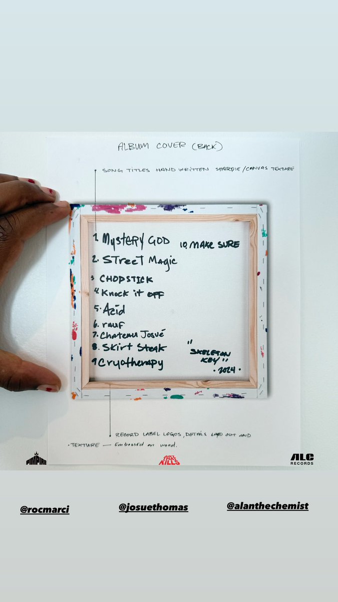 THE SKELETON KEY.      A new album by Roc Marciano &amp; The Alchemist.    12/13/24