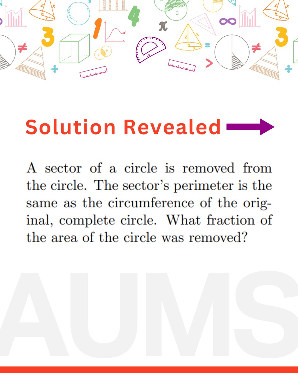 AUMathsSchool's tweet photo. π AUMS Weekly Conundrum Solution Revealed! π
Thank you to everyone who participated in our weekly maths challenge
π How did you do? Share your thoughts in the comments!
π¬Letβs keep learning and improving together.
#MathsChallenge #BrainTeaser #UMaths #mathsschool https://t.co/YrJpKRPwKF