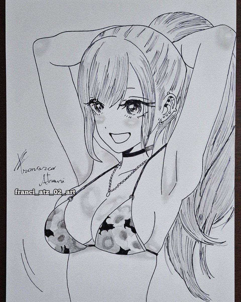 franci_atz_02's tweet photo. New drawing✏️ here's Marin Kitagawa from "My Dress-Up Darling"🔥🔥

#MyDressUpDarling #MarinKitagawa #drawing #drawingart #draw #art #animeartist #animefanart https://t.co/sv7niAB7pt