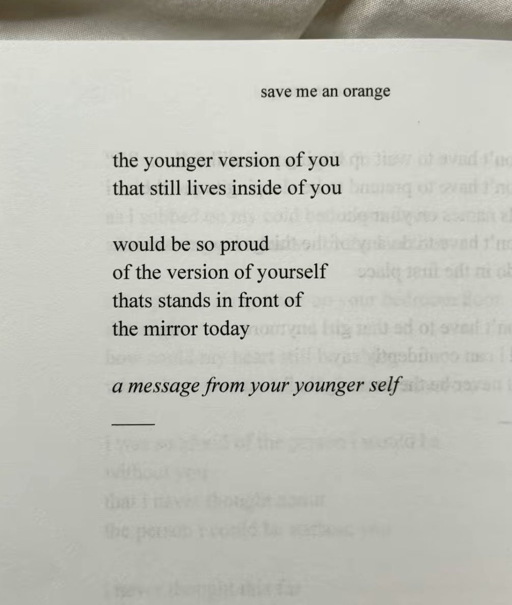 bookpoets's tweet photo. a message from your younger self https://t.co/VAEznfg0cU