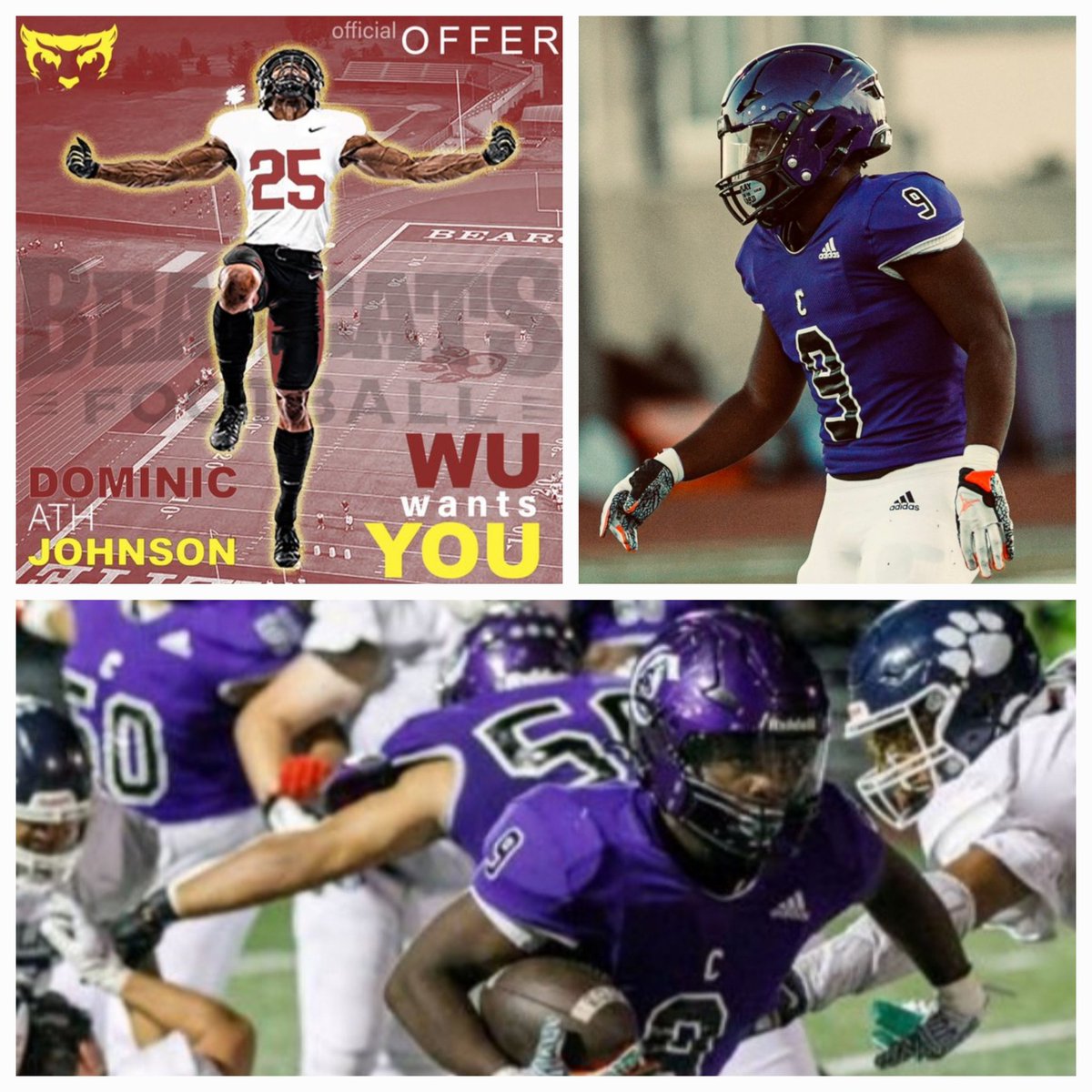 JRRecruiting's tweet photo. Congratulations to 2025 Prospect OLB/SS/RB #9 Dominic Johnson @DomoJohnson7 5'9 / 185 lbs. / GPA: 3.16 from Cathedral High School (CA) @CoachV_50 @cathedralhsfb @PhantomFootball @CoachPearson_ on receiving his 9th offer, this time from Willamette University @WillametteFB ! 

Season Stats (10 Games):
* 74 Tackles / 10 Tackles For Loss / 1 Sack / 3 QB Hurries / 8 Pass Deflections
* 54 Carries / 336 Yards / 6.4 Average Per Carry / 3 Touchdowns
* 6 Receptions / 47 Yards / 6.2 Average Per Reception / 3 Touchdowns 

Senior Season Highlights:
https://t.co/sWF91nrtIF