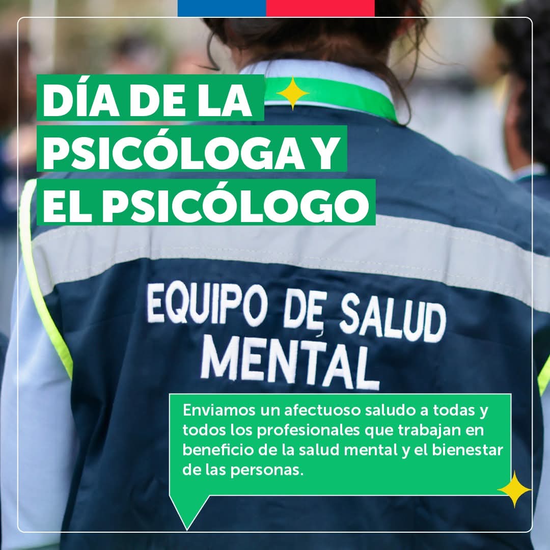 SeremiSalud_IX's tweet photo. 🗣️Feliz día a todas y todos las y los psicólogos, especialmente a aquellos que se desempeñan en la red asistencial de #LaAraucanía y en nuestra #SeremiSalud.
Agradecemos y valoramos su labor en beneficio de la salud mental de las personas de nuestra región. https://t.co/GJEqRdiV5h