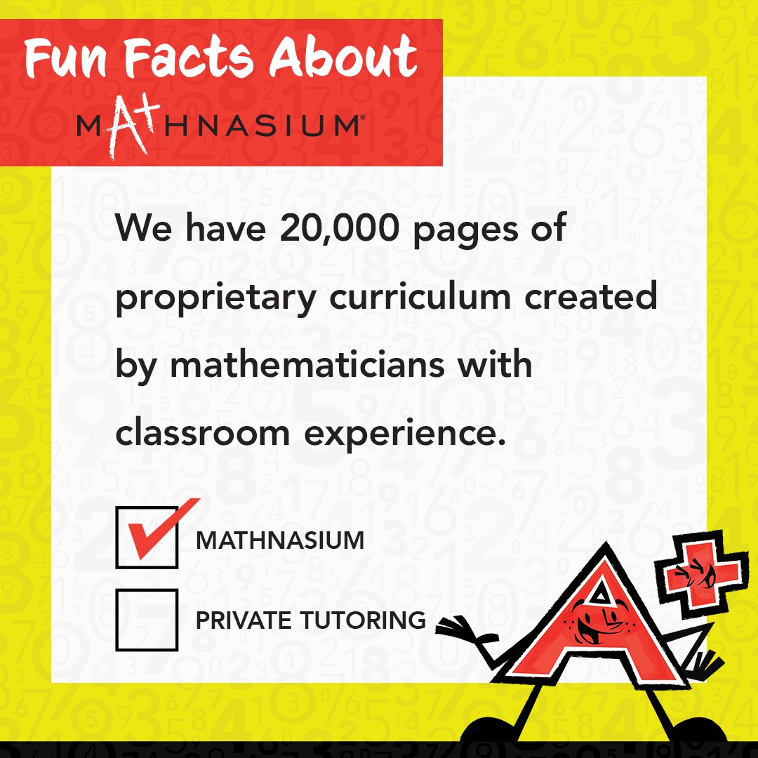 mathnasium_frtx's tweet image. Do you know how #Mathnasium compares with #PrivateTutoring? 🧠✨

☑️ Check out #MathAdvantage 3! 
🌐 To learn more about the Mathnasium Method™, visit bit.ly/3Zqn3I7.

#ChangingLivesThroughMath #AfterSchoolMath