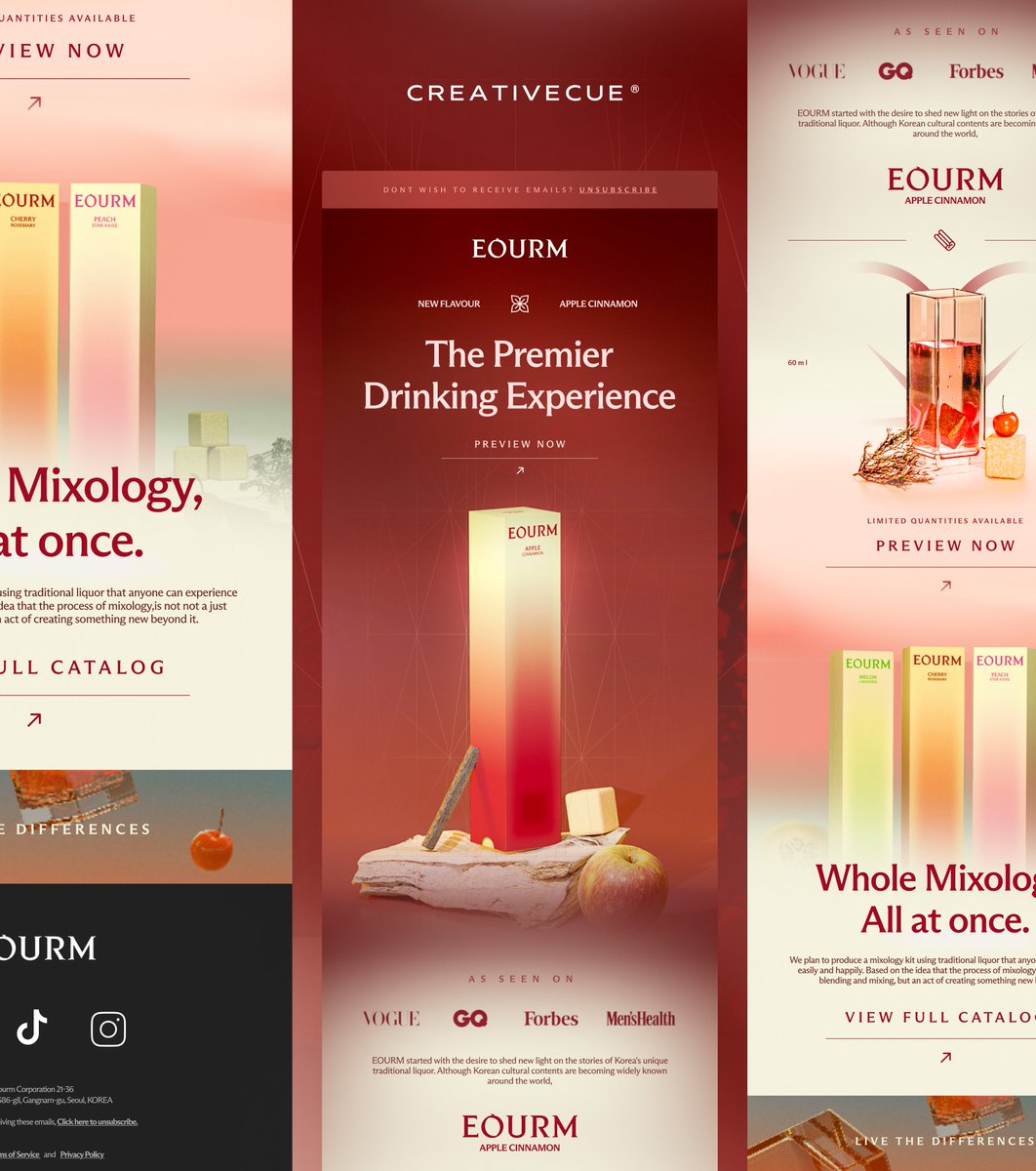xcyynical's tweet photo. Email Design for EOURM - via. https://t.co/Tla1JvzsPw https://t.co/fZCvlspp0z
