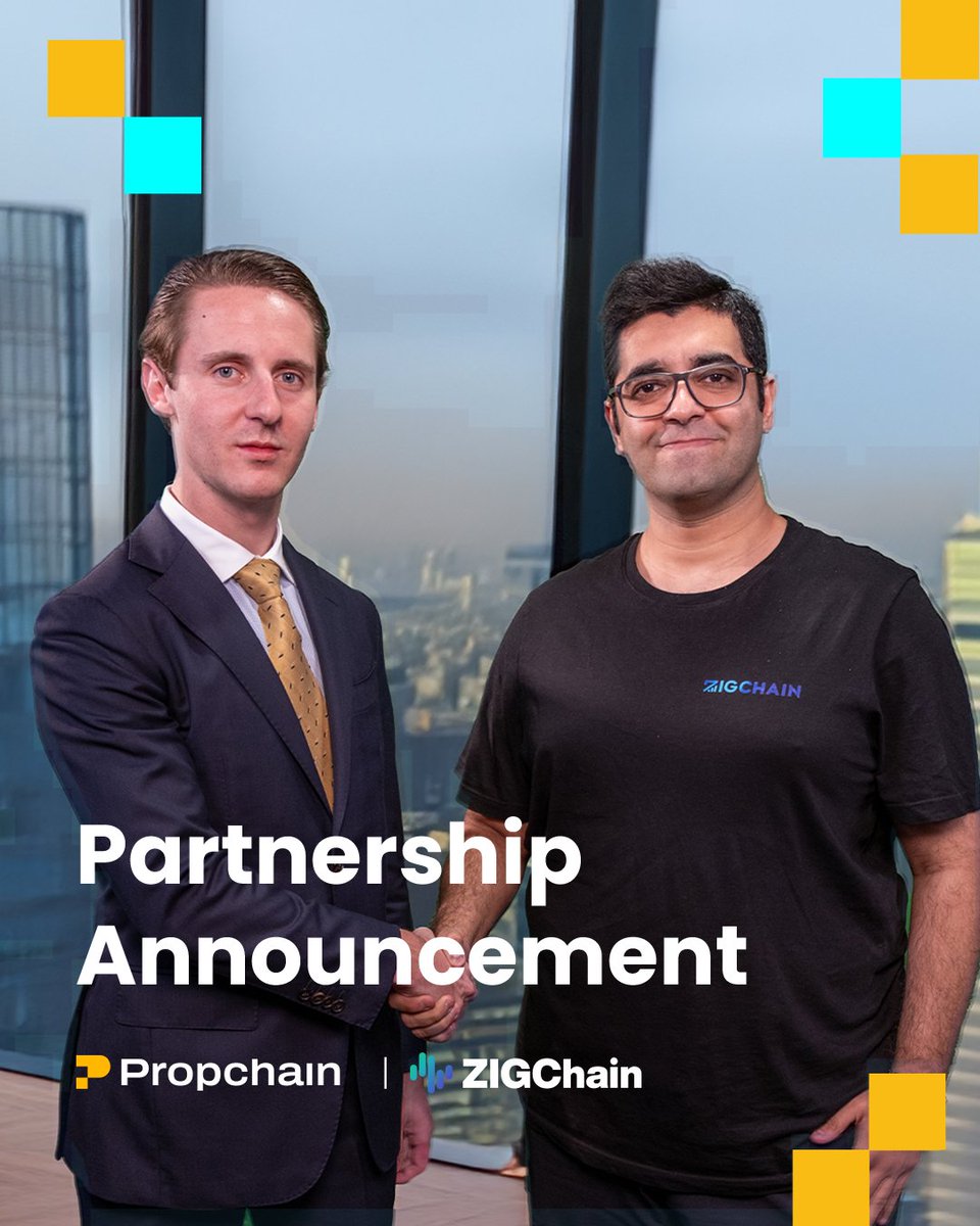 Partnership Announcement: @ZigChain x @PropchainGlobal

Propchain is pleased to announce the signing of a Memorandum of Understanding (MOU) with ZigChain, forming a strategic partnership to expand access to tokenized real estate #RWAs.

This collaboration integrates Propchain’s