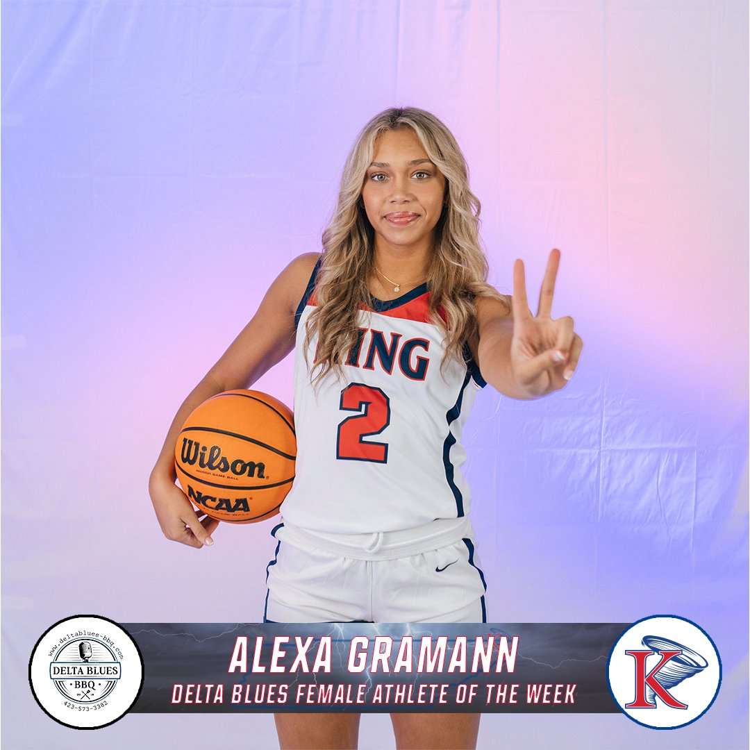 KingAthletics's tweet photo. Congrats to Alexa Gramann of @KINGU_wbb and Lynden Johnson of @KINGU_XCTF on being named the Delta Blues BBQ King Athletes of the Week!     

#LeadServeAchieve #KingPride https://t.co/JNdT9RQlyJ