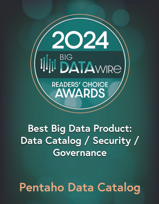 Pentaho's tweet image. 🥇Exciting News!🏅 We’re proud to share that Pentaho has been named the winner of the &quot;Best Big Data Product&quot; award for our industry-leading Data Catalog, for Security, and Governance solutions! 🏆

#Pentaho #DataFit #BigData #Innovation #DataGovernance #DataSecurity