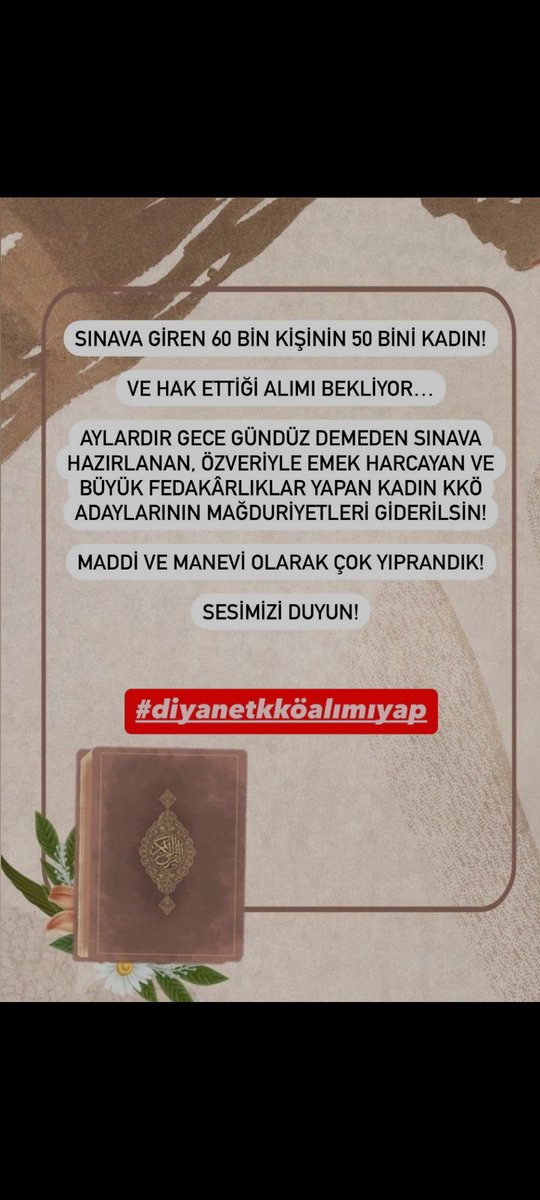 veysel1589's tweet photo. Binlerce insan umudunu bu alıma bağlayıp aylarca ders çalıştı. 
#diyanetkköalımıyap https://t.co/TXwuALr1l2