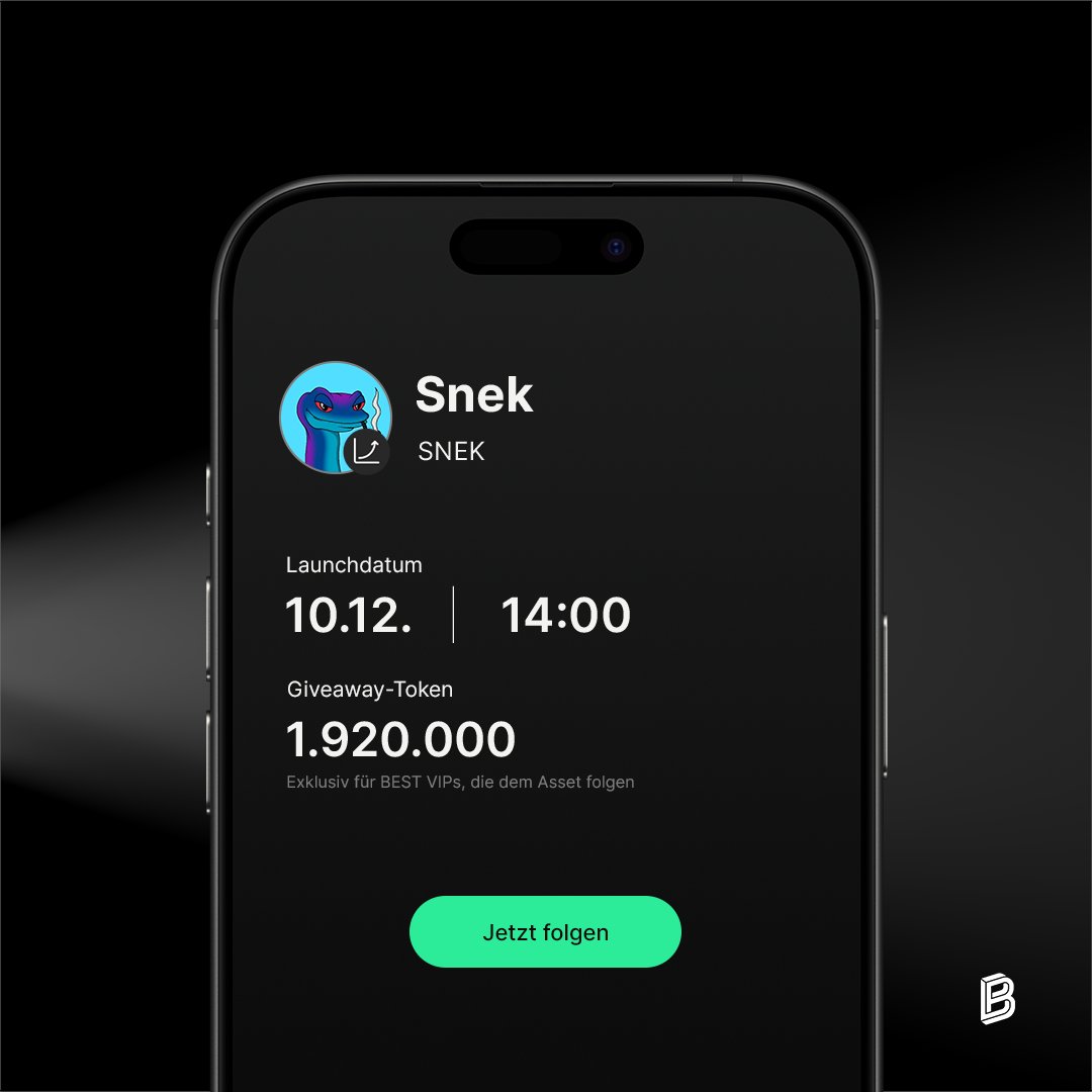 Bitpanda's tweet image. Ein weiterer Bitpanda Spotlight Countdown hat begonnen!

Wir stellen vor: @snek – ein deflationärer Memecoin auf @Cardano, der Spaß mit Innovation als zusammenführende Kraft im Ökosystem verbindet.

$BEST VIP werden und $SNEK folgen, um deinen Anteil an den Giveaway-Token zu…