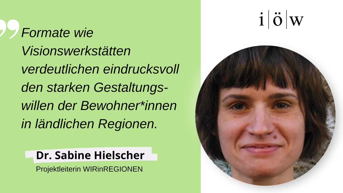 Das Projekt #WIRinREGIONEN tauscht sich mit Wirtschaft, Kultur, Stadtverwaltung, Politik und Ehrenamt aus, um neue Ansätze für ländliche Räume zu entdecken und kreative Lösungen zu entwickeln🏡

Mehr zur Visionswerkstatt STADT(T)RAUM in Ballenstedt👇
heimatbewegen.de/visionsws/