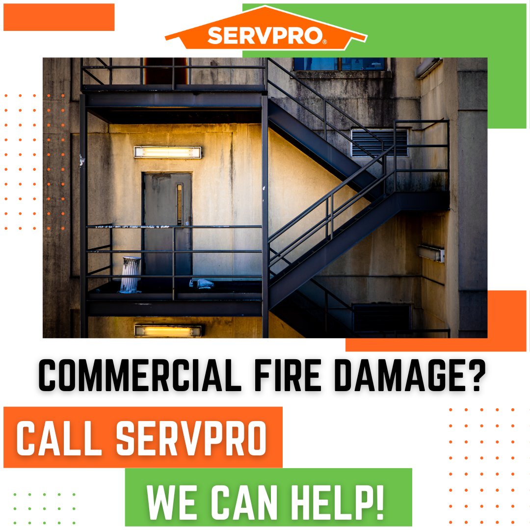 🔥 Fire Damage Can’t Stop Your Business—And Neither Can We! 🔥
When fire strikes, SERVPRO is here to handle the cleanup and restoration, getting your commercial property back to business fast.
#CommercialFireDamage #SERVPRO #HereToHelp