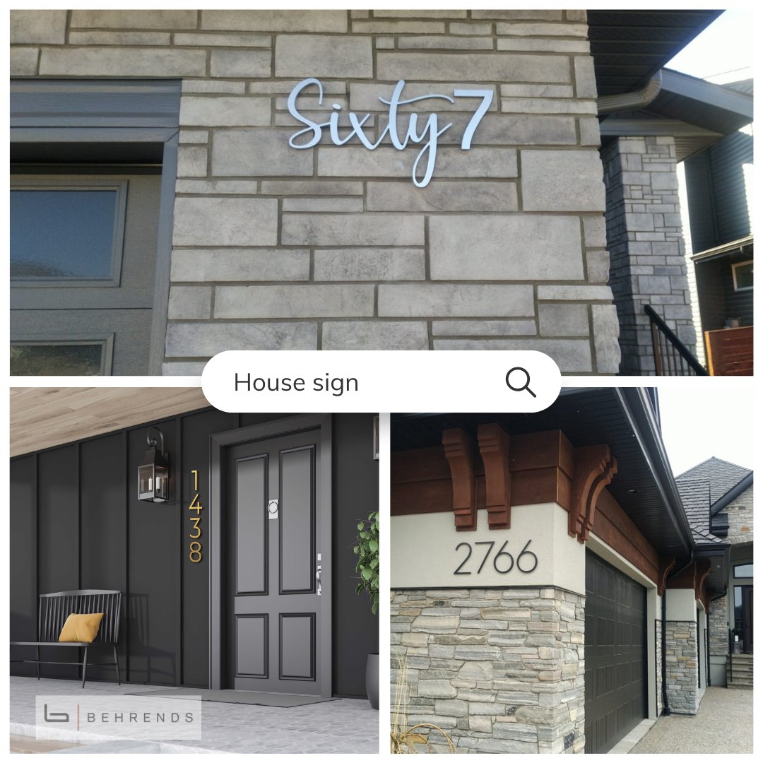 BehrendsGroup's tweet image. You spend tons of time thinking of every details when build your home . Your house sign deserves the same. 
Talk to our team on building a sign that compliments your home. 

#house #housesign #homeaddress #houseaddress #address #addresssign #behrends #behrendsgroup #yegsign