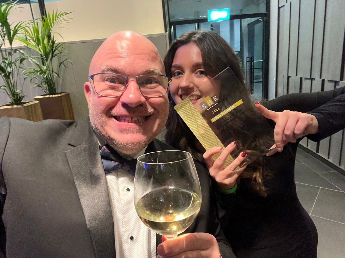 ASLGroupLtd's tweet photo. 🎉Exciting news! ASL won the Gold CSR Award at the National SME Awards on Friday!🏆

This reflects our commitment to making a meaningful impact in our communities. A huge thank you to our amazing team &amp; supporters for helping us make a difference.💚 #SMEAwards #TeamASL https://t.co/EmVA4pforG