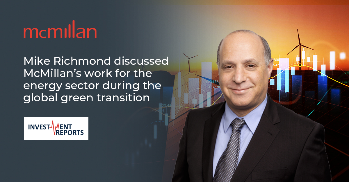 McMillanLLP's tweet photo. The energy sector is in a period of transition, as the demand for greener technology grows.
 
@McMillanLLP Partner Mike Richmond was interviewed by the 2024 Investment Report on the Pillars of the Green Energy Transition, in association with @Newsweek, on the firm’s work in renewable energy.

https://t.co/rBmJhpWCCN

#greenenergy #greentransition #renewableenergy