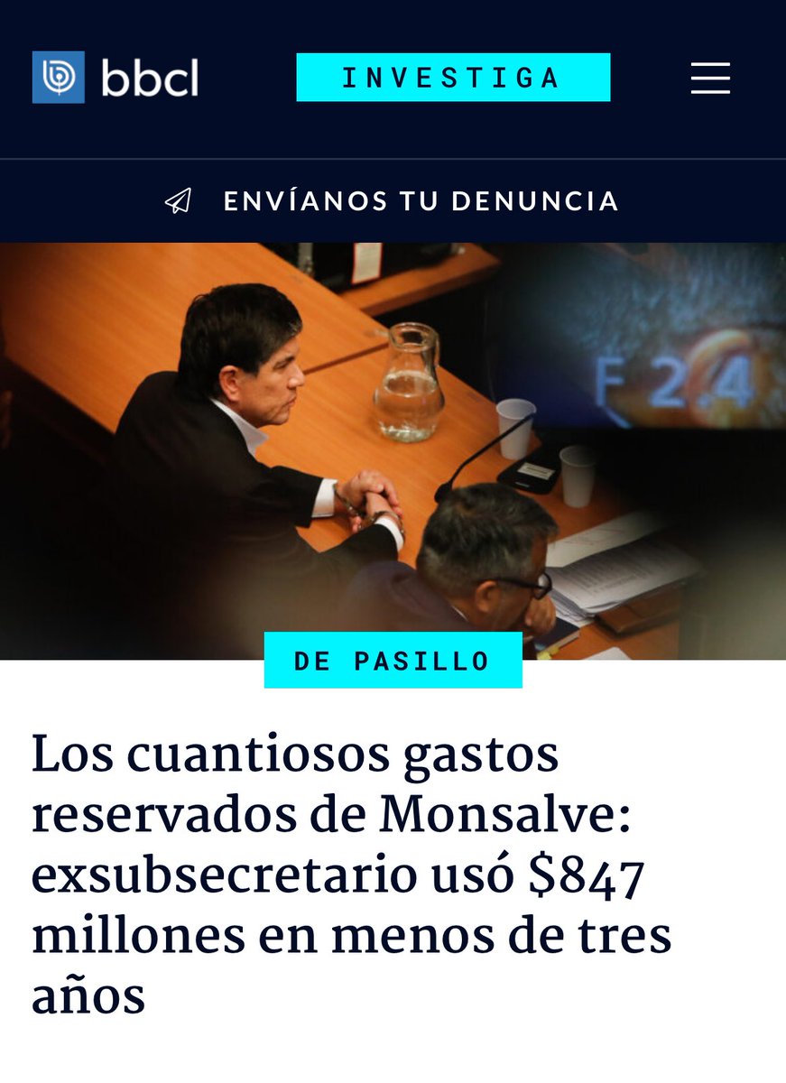 DRESTRUM__Pl's tweet photo. 🔴 ALERTA | Monsalve se gastaba en promedio casi 30 millones mensuales en gastos reservados. A todos en el gobierno esto les pareció normal.☠️

¿Cuántos más harán cosas similares? https://t.co/O9rpyZTWYt