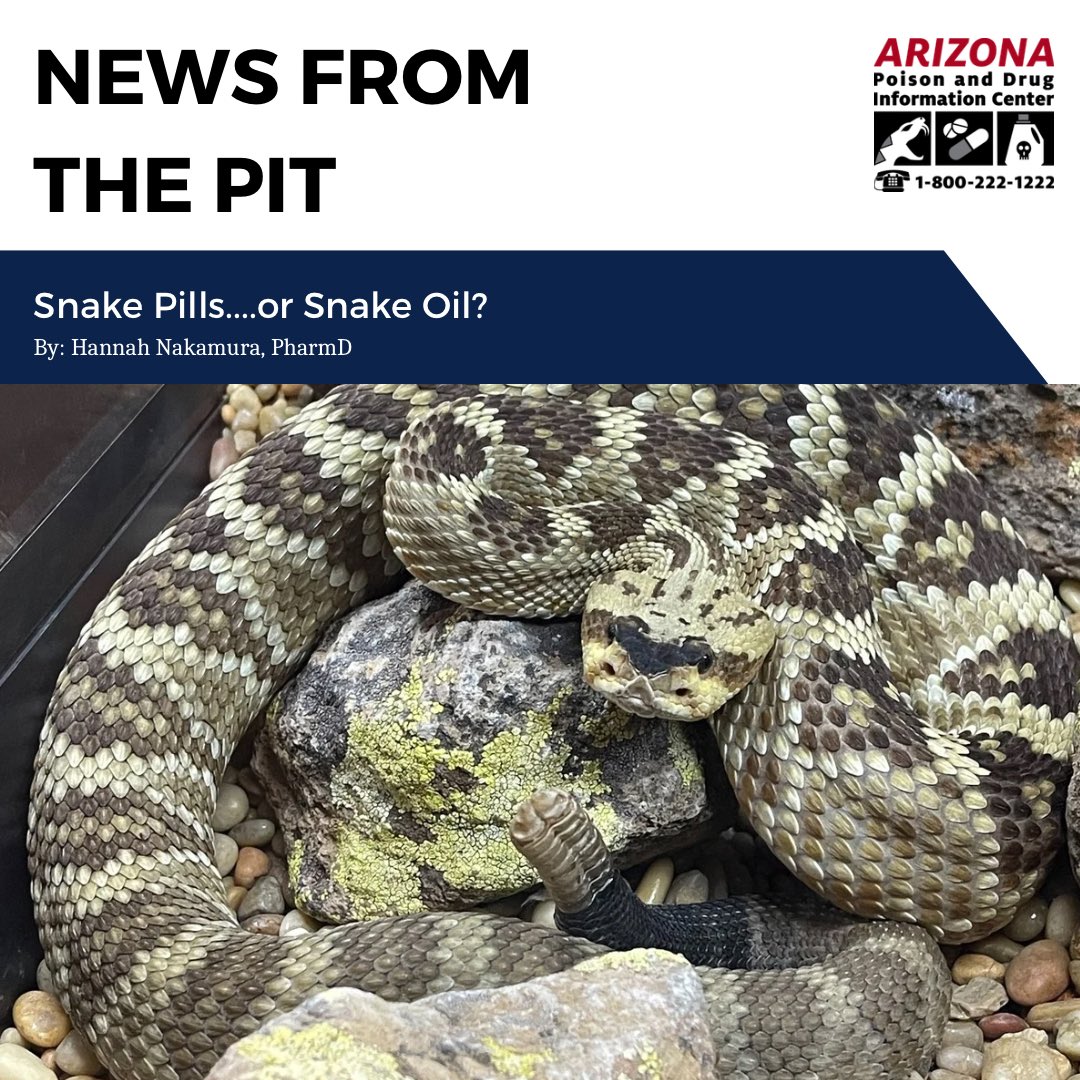 Our December newsletter is now online. This month’s issue discusses the use of rattlesnake pills &amp; presentation of Salmonella after use. azpoison.com/sites/default/…

#toxicology #MedTwitter #supplements #rattlesnakes