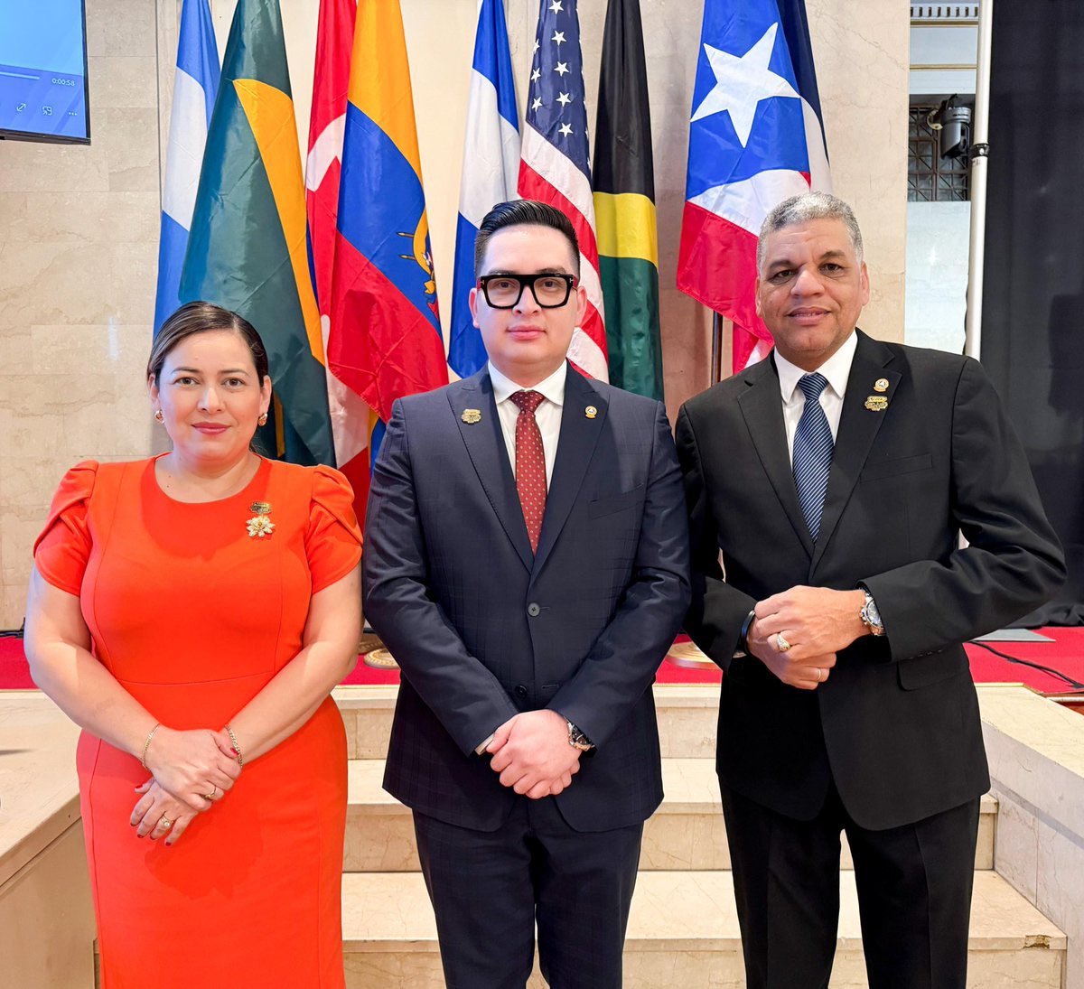 Presidente <a href="/PARLACEN/">PARLACEN</a> y Vicepresidente HD Ramón Emilio Gori, en Asamblea General de Confederación Parlamentaria de las Américas, COPA, y Secretaria HD Cecilia Rivera en reunión anual de la Red de Mujeres Parlamentarias de las Américas, en Puerto Rico; sobre inteligencia artificial