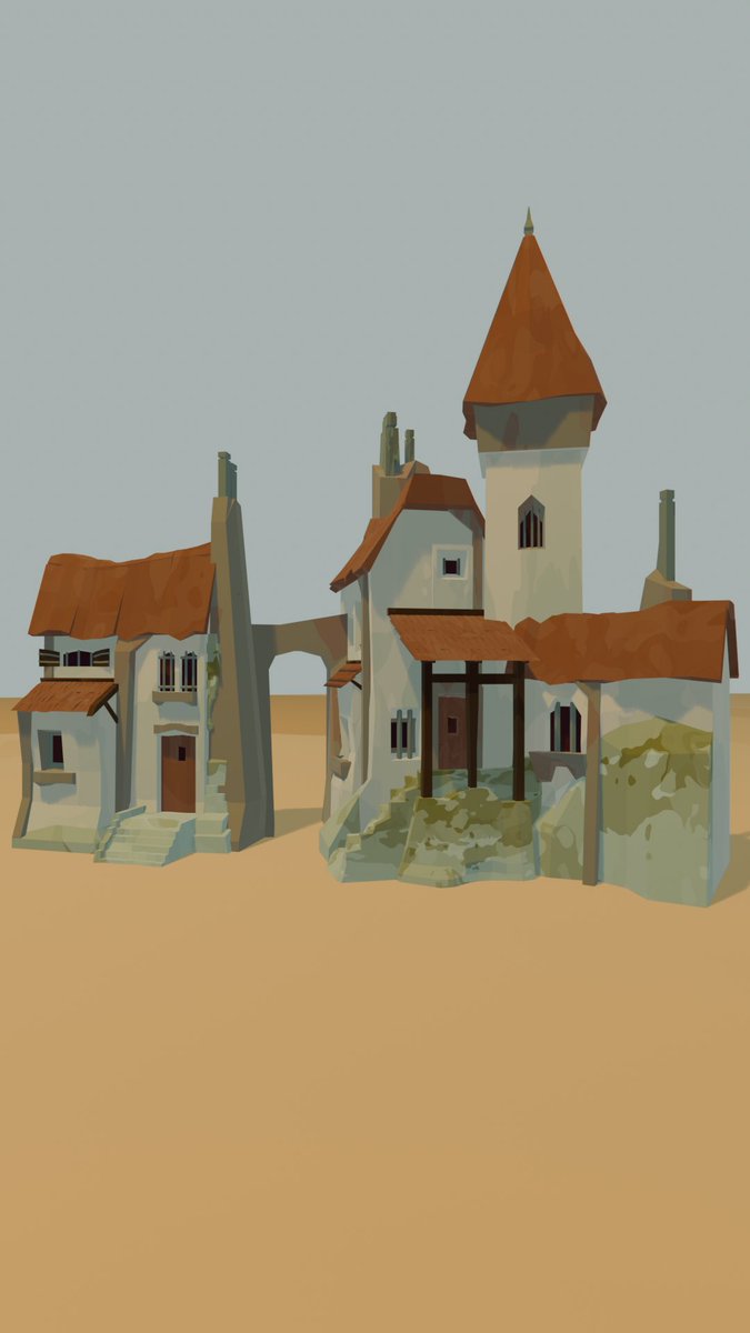 ToCuiMo's tweet image. Village 
#3D #blender