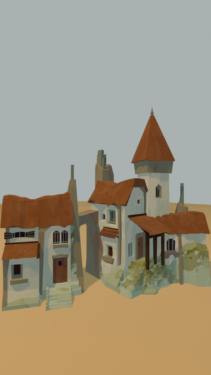 ToCuiMo's tweet image. Village 
#3D #blender