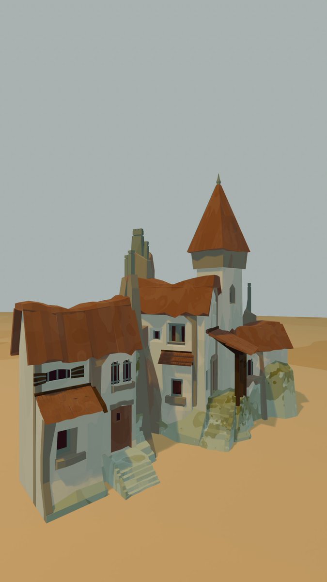 ToCuiMo's tweet image. Village 
#3D #blender