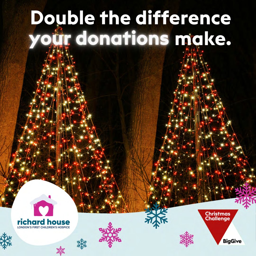 ⏳ Just 2 Days Left to Double Your Donation! ⏳

Double your impact today for children with life-limiting conditions at Richard House. Every donation you make will be matched—but hurry, we only have until 10th December

Donate Now: heyor.ca/kc6pbe

#BigGive #RichardHouse