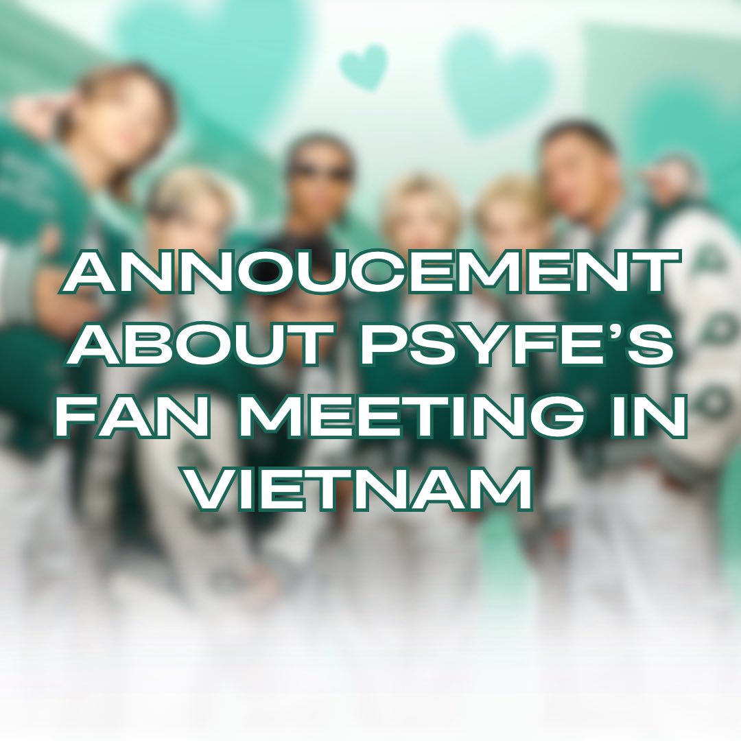 PsyfeVNFP's tweet photo. It’s official!

Due to shorts in time, the fan meeting of Psychic Fever in Vietnam will be postponed until around March next years. 

However Psyfe will still attend HOZO Music Festival on Dec 14. Don’t miss it out 💚

#PSYCHICFEVER #PCFinVN https://t.co/p2C1K0twML
