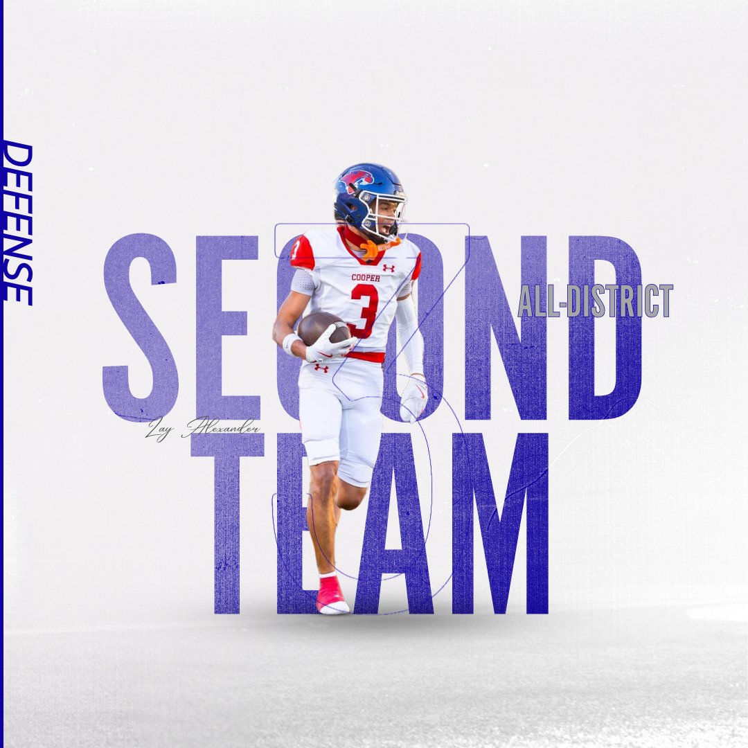 Coopercoogs1's tweet photo. 2024 District 2-5A Awards

Second Team - Defense

LB Treven Turner (SR)
LB Canon Adams (JR)
DL Esteban Lozano (SR)
DB Zavian Alexander (SR)

#TCW | #GPS https://t.co/XfK4YpcEXm