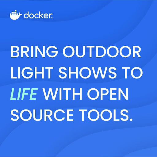 Docker's tweet photo. โจ Light up the holidays like never before! Discover how to create stunning outdoor light shows using open source tools. ๐ถ
Get started here: https://t.co/nCY1VqaXc6
#DIYLightShow #OpenSource #HolidayMagic https://t.co/vr17oZnhGt