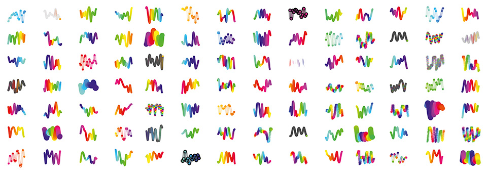 The Chromie Squiggle project challenged conventional notions of edition size with a potential 10,000 expressive curvilinear works. 

Erick Calderon’s algorithmic code determines the nature of each unique Squiggle’s path, the width and style of the line, and the #color gradients