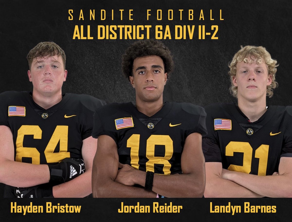 Coach Bobby Klinck🏈 (@coachklinck) on Twitter photo Congratulations <a href="/HaydenBristow07/">Hayden Bristow</a> @jordanreider1x and <a href="/barnes_landyn/">Landyn Barnes</a> on being elected to the 6A-II-2 All District Team! Congratulations <a href="/HaydenBristow07/">Hayden Bristow</a> @jordanreider1x and <a href="/barnes_landyn/">Landyn Barnes</a> on being elected to the 6A-II-2 All District Team!