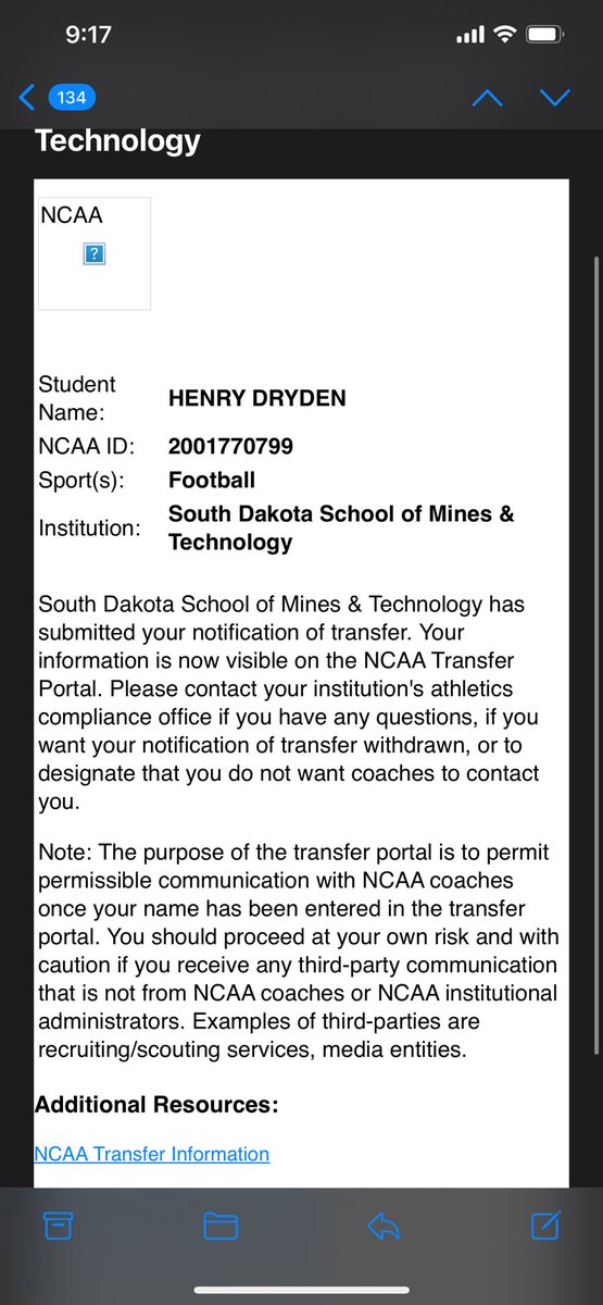 henrydryden88's tweet photo. After careful consideration, I will be entering the transfer portal as a graduate student with 1 year of eligibility pursuing a masters in engineering. I would like to thank all of my coaches and teammates at South Dakota School of Mines for their support. Film linked below https://t.co/fhloLdZuY1