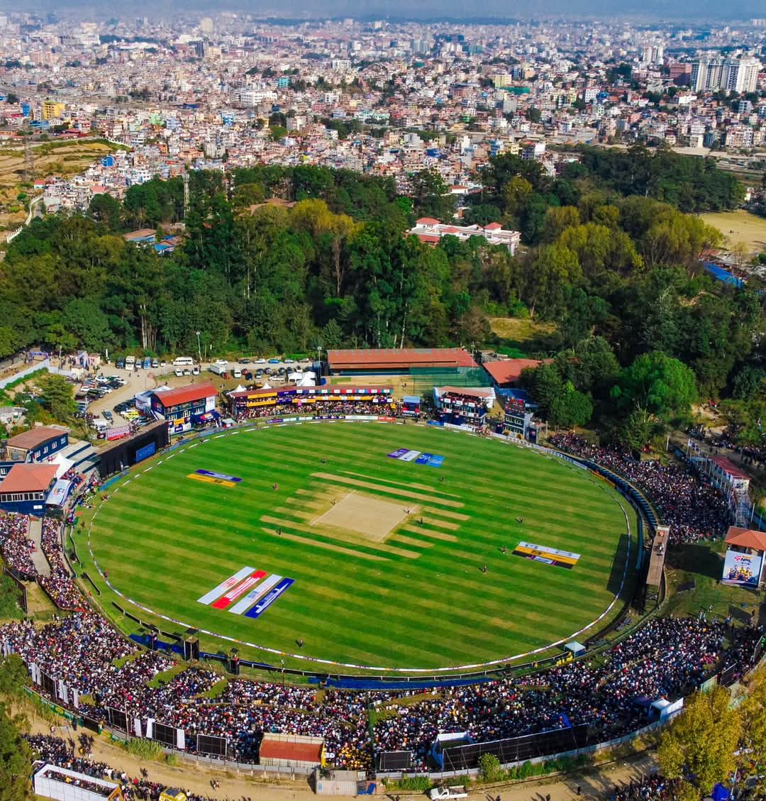 Bishwarajadh's tweet photo. Just Wow ✨ 
The passion for cricket in Nepal is outrageous. Really starting to believe to play in the World Cup soon 💫❤️🙏 https://t.co/vSMFepUXdw