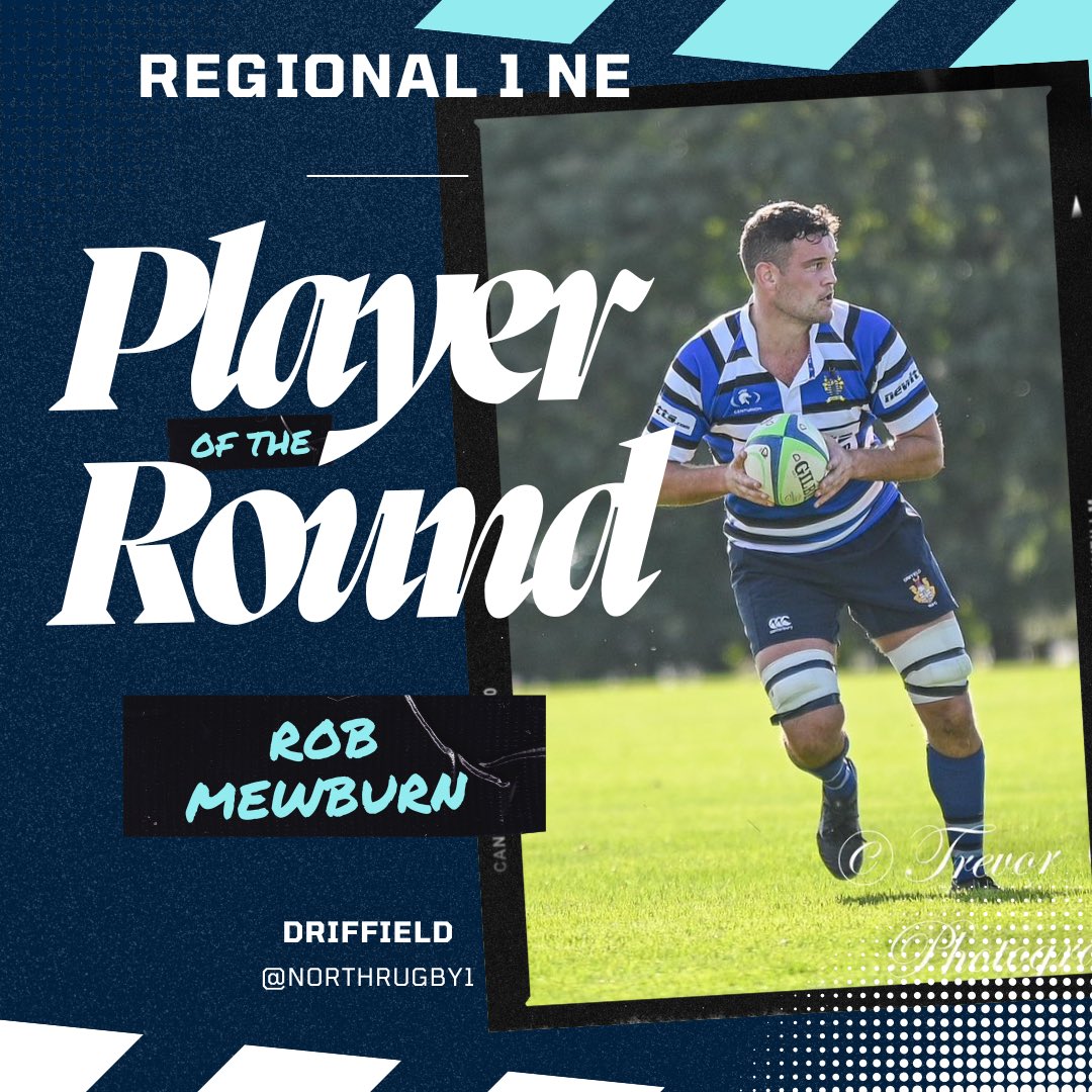 NORTHRUGBY1's tweet photo. 🚨Here are this weeks North Rugby’s Player of the Week for Round 11.

#Regional1NE  @Driffrugby Rob Mewburn
#Regional1NW @ManchesterRugby Luke Bowles

Congratulations both 🤝

📸 Trevor Owen
📸 TBC https://t.co/0fgJ2gSA62