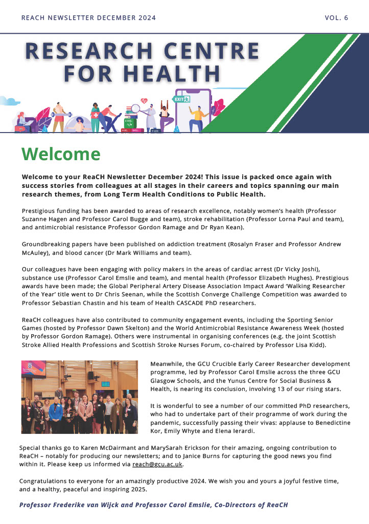 GCU Research Centre for Health (ReaCH) (@gcureach) on Twitter photo Check out some of latest research happening in the School of Health and Life Sciences <a href="/GCUSHLS/">Glasgow Caledonian University SHLS</a>, Glasgow Caledonian University in the December issue of the ReaCH newsletter!
<a href="/CaledonianNews/">Glasgow Caledonian University</a>
👉bit.ly/4io6zZz Check out some of latest research happening in the School of Health and Life Sciences <a href="/GCUSHLS/">Glasgow Caledonian University SHLS</a>, Glasgow Caledonian University in the December issue of the ReaCH newsletter!
<a href="/CaledonianNews/">Glasgow Caledonian University</a>
👉bit.ly/4io6zZz