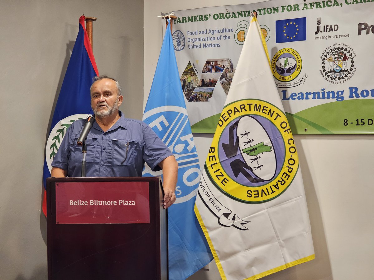 FAO_AgriFam's tweet photo. 📣The Global #LearningRoute of the @FO4ACP program started in Belize. @IFAD, @FAOAmericas, @PROCASUR, @FFP_AgriCord and Farmers’ Organizations from all over the world will exchange experiences on how to build resilience in rural areas by strengthening farmers’ associative capacity. @FO4ACP @EU_Partnerships @FAOCaribbean @PressACP @LuizBeduschi