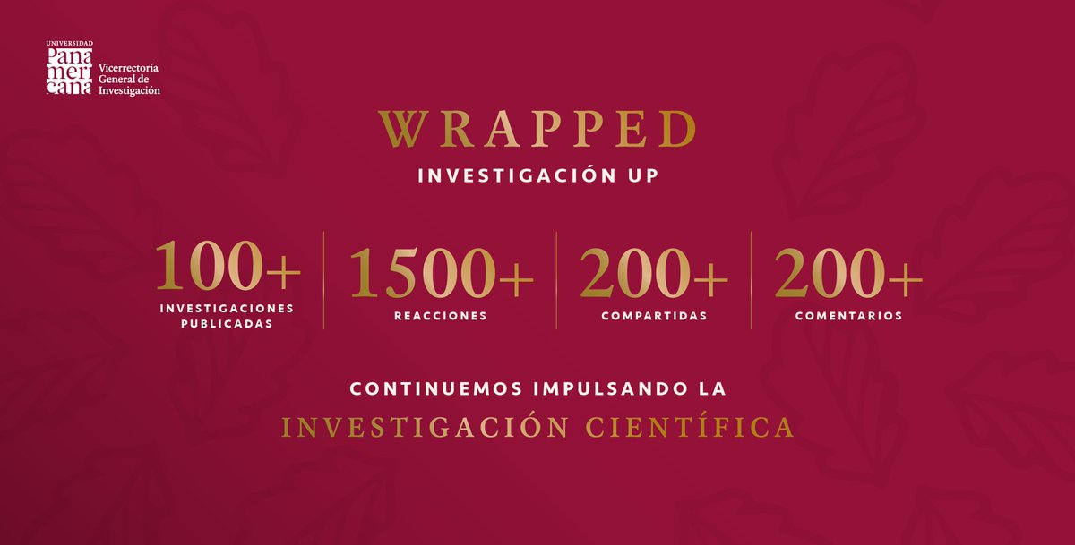 El año está por terminar, y nos llena de orgullo haber seguido difundiendo la investigación científica a través de nuestras redes sociales. Agradecemos a todos los investigadores que han hecho posible este gran logro. ¡Sigamos avanzando juntos!