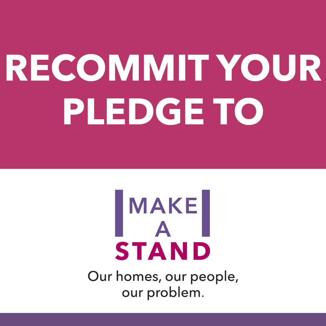 📢On the penultimate day of 2024's #16DaysOfActivism a reminder to all #HousingProfessionals to #MakeAStand against domestic abuse by recommitting to the Make A Stand pledge

Recommit your pledge by emailing 📧policyandpractice@cih.org