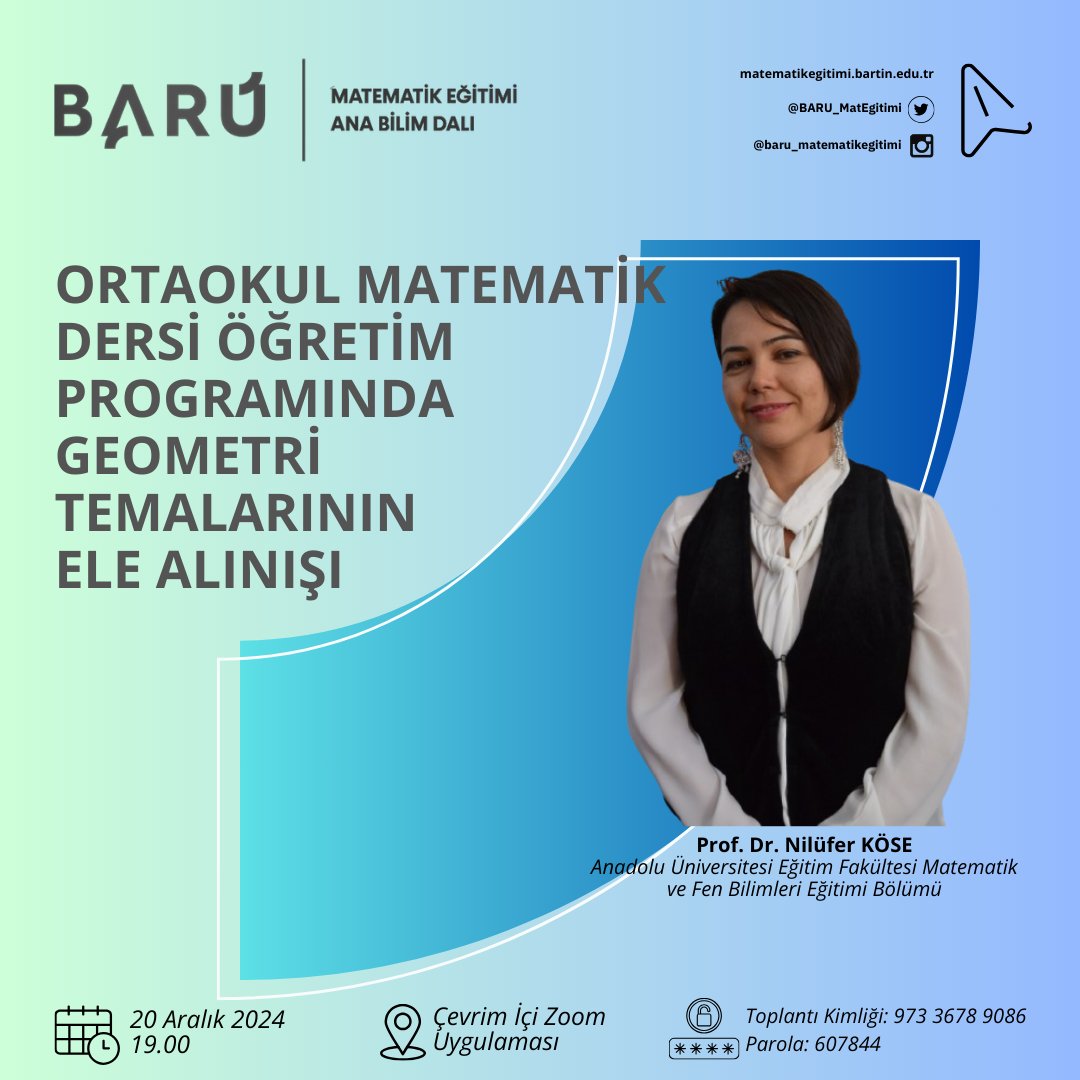 BARÜ Matematik Eğitimi tweet media