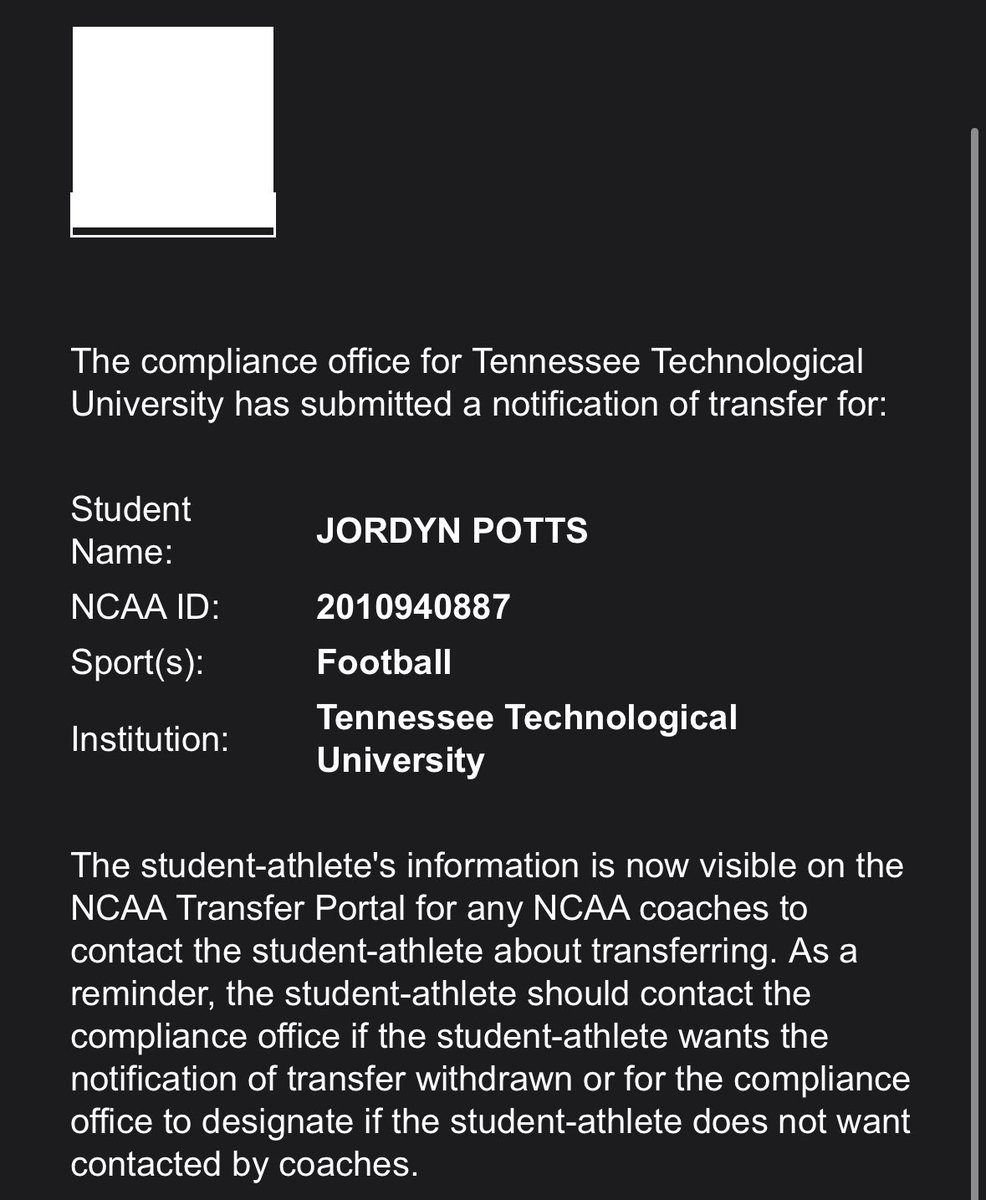 I am officially in the transfer portal!