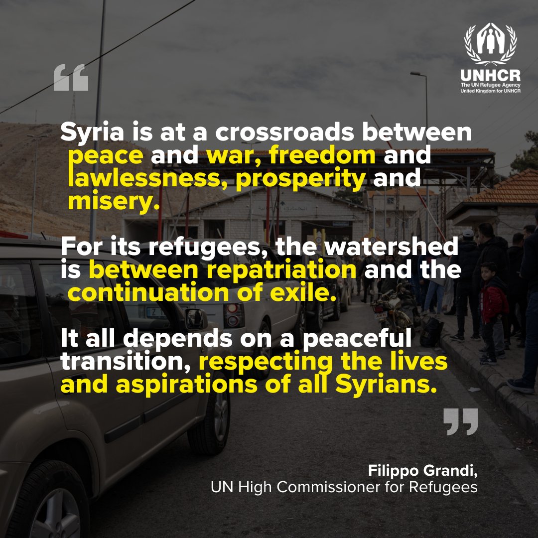 For years, millions of Syrians endured many hardships.

Any hope to end that suffering is dependent on a peaceful transition in Syria and support from the international community, including to meet urgent humanitarian needs in the country.