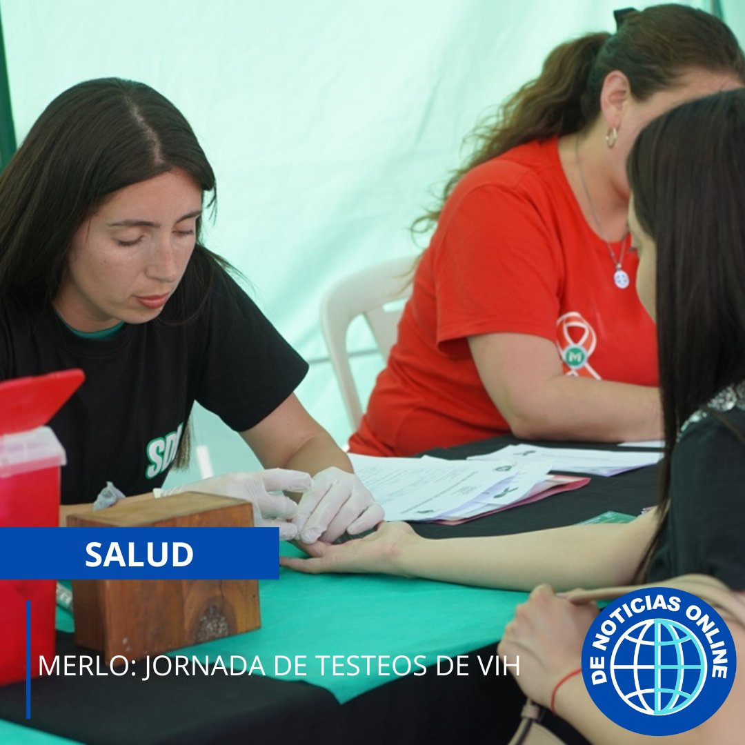DNoticiasOnline's tweet photo. #Testeos #Merlo #VIH
En conmemoración del Día Mundial de la Respuesta al VIH/SIDA, vecinos/as, se realizaron testeos gratuitos, rápidos y confidenciales, en una jornada organizada por la Secretaría de Desarrollo e Integración Social.
Nota completa en: https://t.co/MMUbqBIJ5g https://t.co/sF07BefCo8