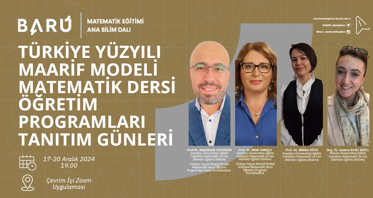 BARÜ Matematik Eğitimi tweet media