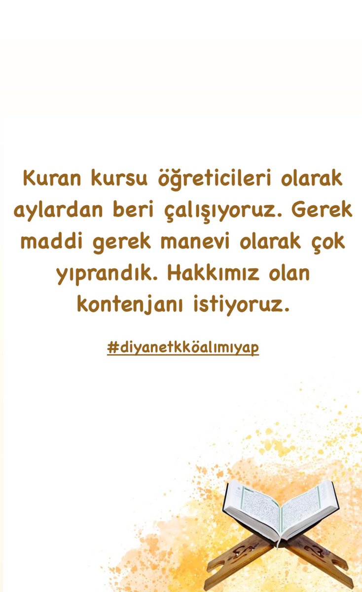 ElifYks12686457's tweet photo. lütfen sesimize kayıtsız kalmayın !!

@DIBAliErbas
@dinckadir43
@OsmanGokcek_ @memetsimsek #diyanetkköalımıyap
#kkö3binatamabekliyor https://t.co/zL1HeG5EIL