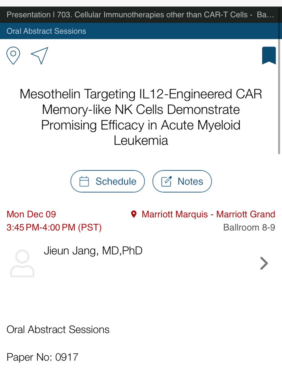 Super excited to present our work on IL12 engineered mesothelin CAR NK cells in AML demonstrating very promising activity in preclinical models and overcoming resistance to antigen loss. @romee_lab #ASH24 #AML #NK #Immunotherapy