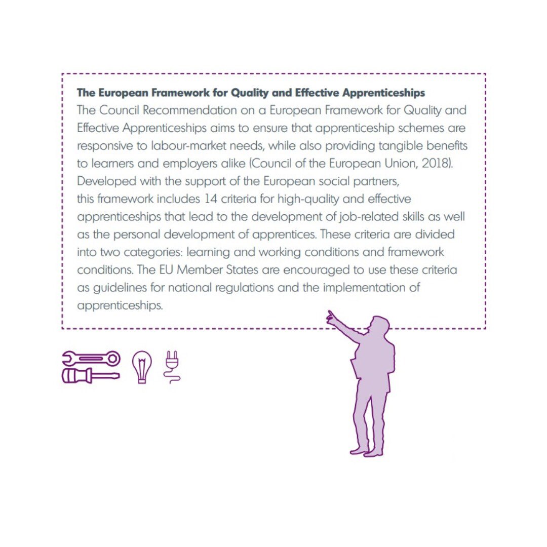 💡 Did you know? Work-based learning bridges the education and the job market. 
🔥📰 Check out new leaflet of the Interagency Group on Technical and Vocational Education and Training.
✅Learn more: europa.eu/!t8vCHy 

#skills4future  #workbasedlearning