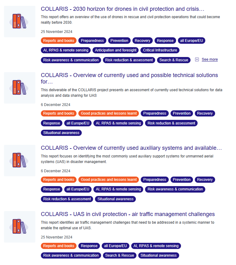 Access COLLARIS' results in the UCPKN Knowledge Library 💡⬇️ We are happy to share selected project results in the relatively new Knowlege Library! Find the respective files here: …rotection-knowledge-network.europa.eu/knowledge-libr… #drones #UCPM