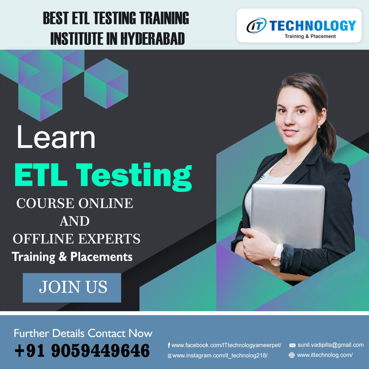 IT_Technolog218's tweet image. #ETL_Testing 100% Training and Placements Best training institute Ameerpet Hyderabad #online and #offline Training ittechnolog.com